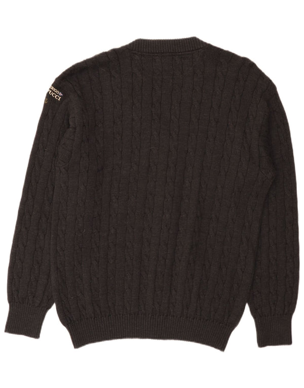 Suéter cardigã masculino Amerigo Vespucci XL cinza lã nova