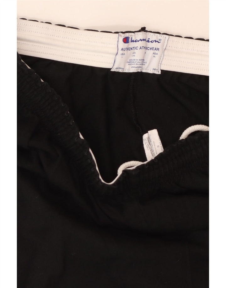 Shorts esportivos masculinos CHAMPION grandes de algodão preto
