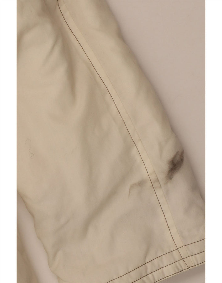 MAJESTIC Casaco Duffle Feminino com Capuz UK 20 2XL Off White Floral