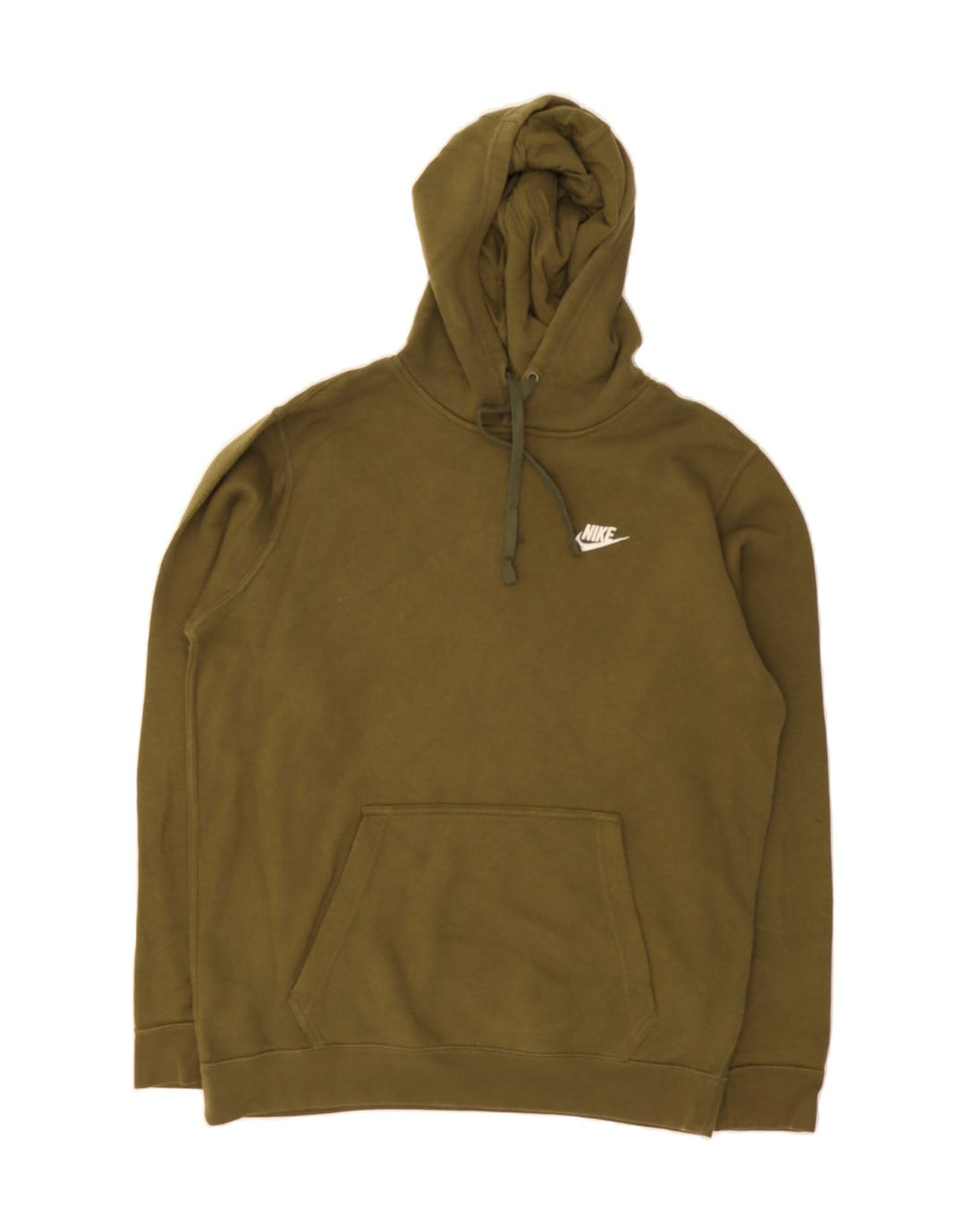 NIKE Mens Hoodie Jumper Medium Khaki Cotton Vintage Nike and Second-Hand Nike from Messina Hembry 