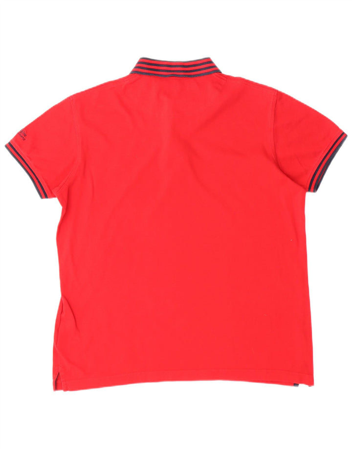 Camisa polo masculina Harmont & Blaine grande algodão vermelho