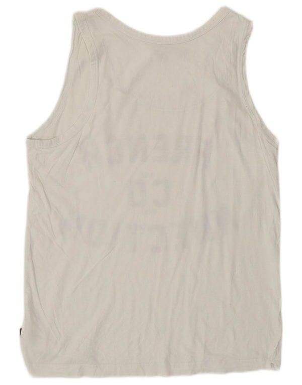 Colete gráfico masculino French Connection Top médio branco