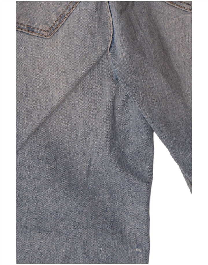 Zara Jeans Slim Feminino EU 38 Pequeno W28 L26 Azul Algodão