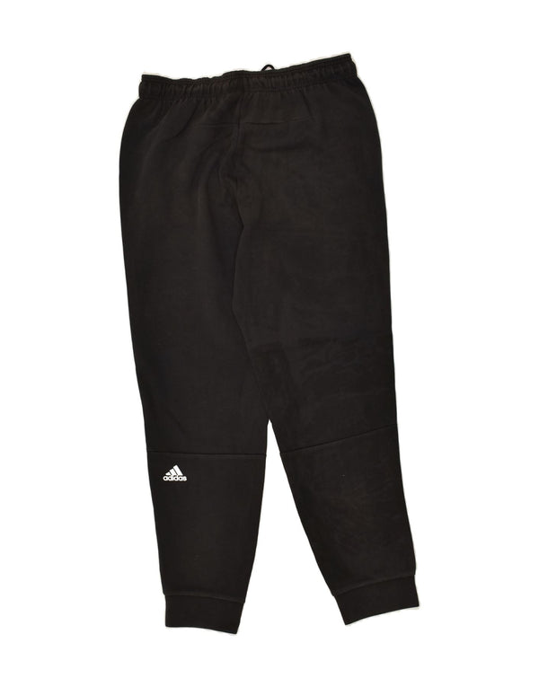 ADIDAS Mens Treino Calças Joggers Grande Algodão Preto