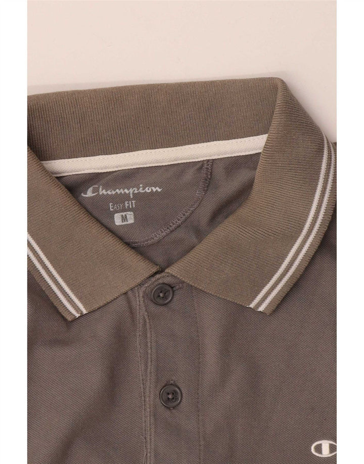 Camisa polo masculina Champion Easy Fit cinza médio