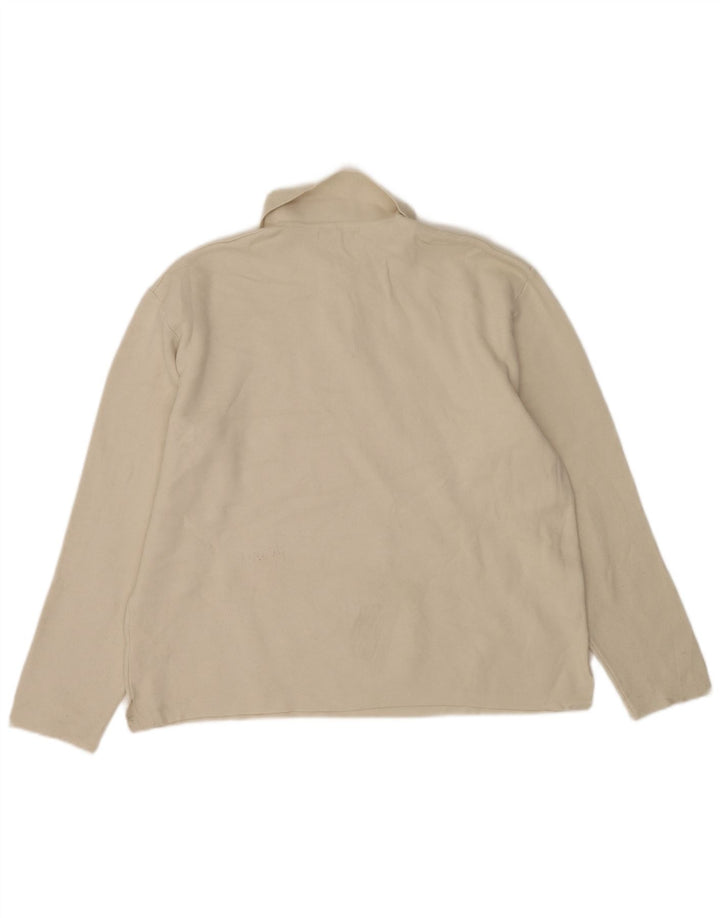 Suéter masculino Zara com gola polo XL poliéster bege
