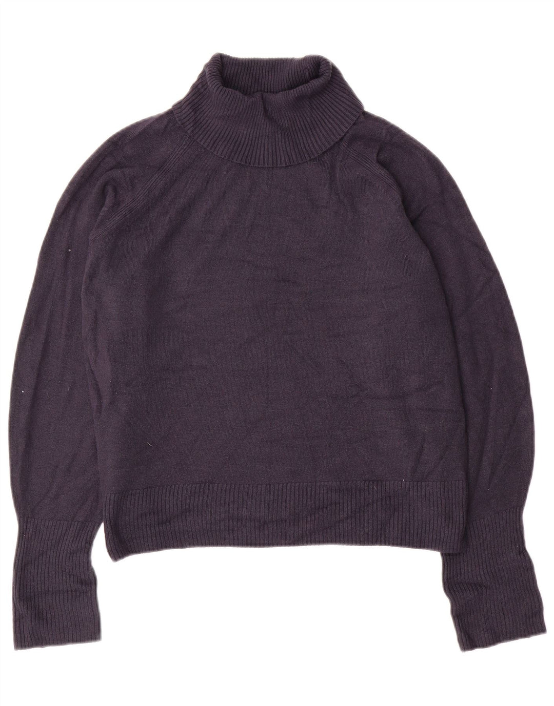 Suéter feminino Marks & Spencer com gola redonda Reino Unido 16 grande azul marinho