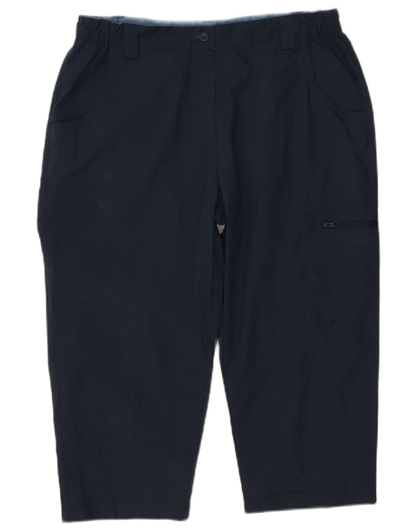 Calça cargo feminina Mountain Warehouse UK 12 médio W32 L20 azul marinho