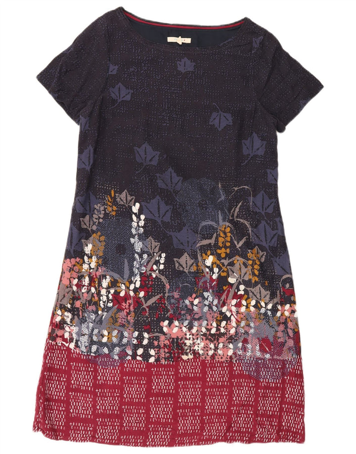 Vestido feminino WHITE STUFF UK 12 médio azul marinho floral