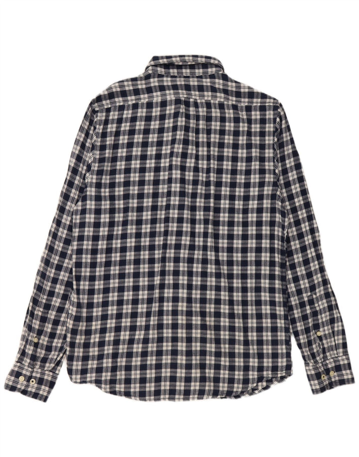 Camisa masculina Lee de flanela de ajuste regular, algodão xadrez médio azul marinho