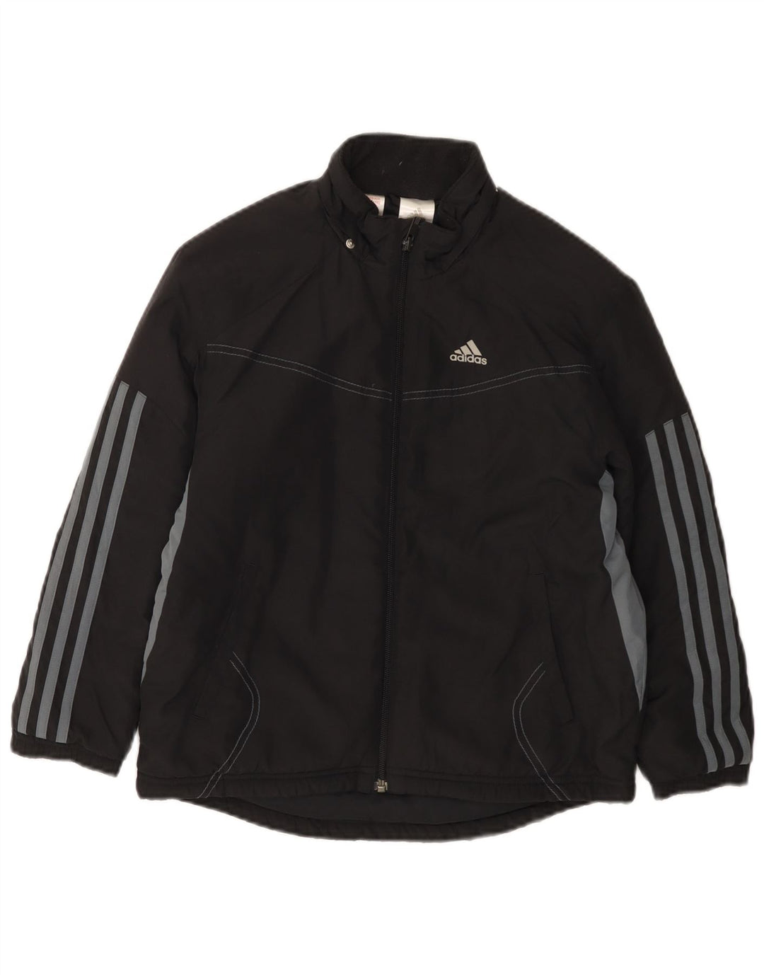 Jaqueta corta-vento masculina ADIDAS Graphic 9-10 anos preto colorblock