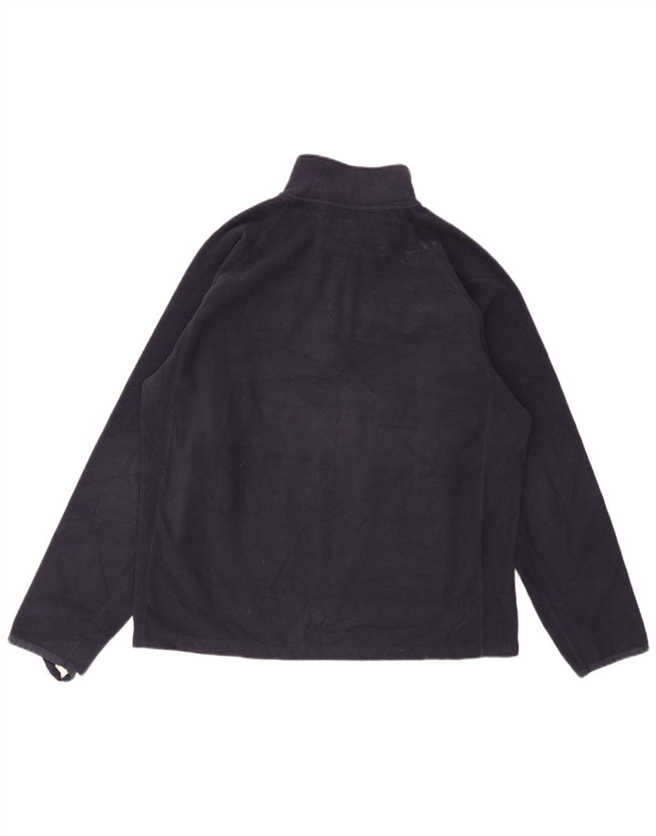 Suéter masculino Gap de lã com zíper e gola XL azul marinho