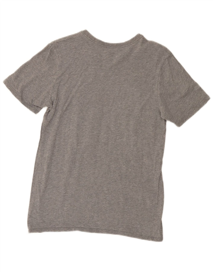 Camiseta Nike masculina Athletic Cut Graphic Camiseta pequena cinza manchada