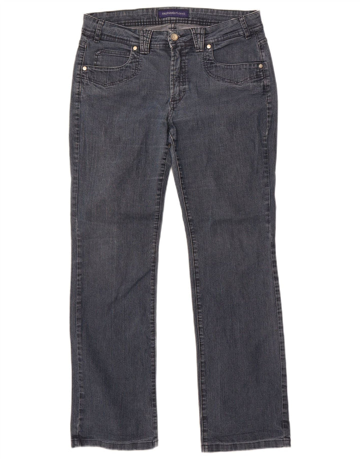 Jeans retos femininos Trussardi W31 L30 algodão azul