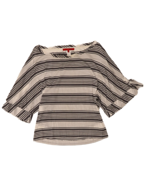 Blusa feminina Les Copains Top IT 44 Viscose listrada branca média