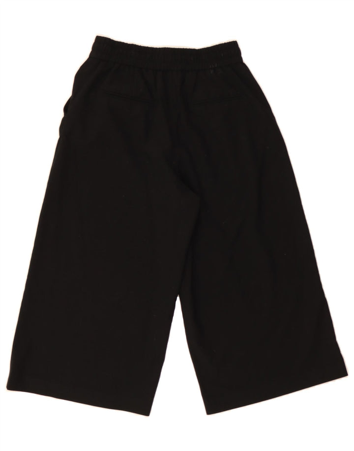 ZARA Womens Capri Tracksuit Trousers UK 6 XS Black Vintage Zara and Second-Hand Zara from Messina Hembry 