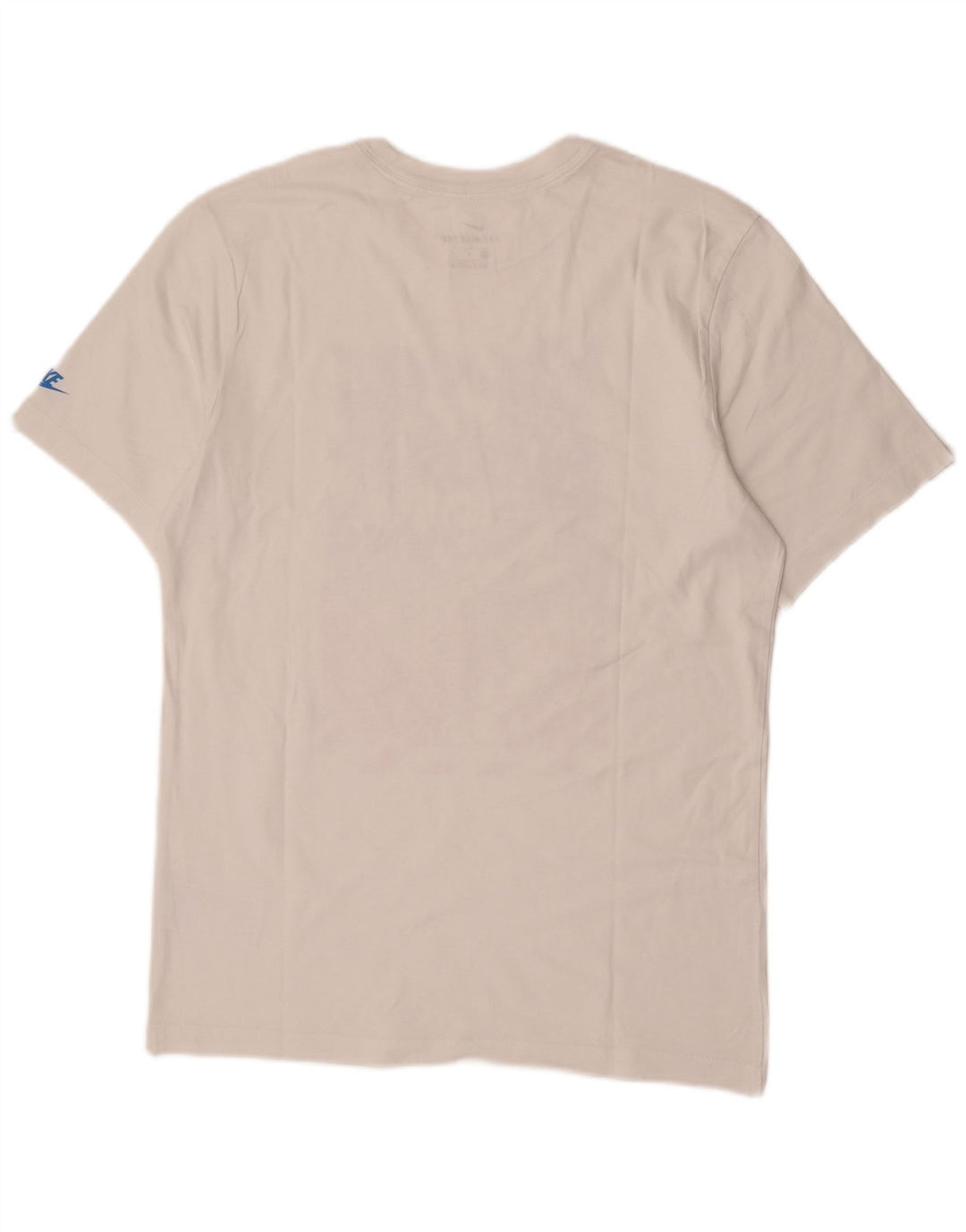 Camiseta Nike masculina Swoosh gráfica top médio algodão branco