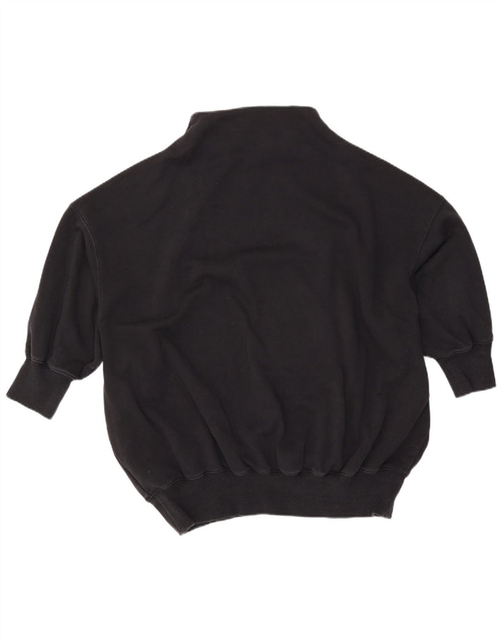 NIKE feminino manga 3/4 oversized moletom jumper UK 10 pequeno preto