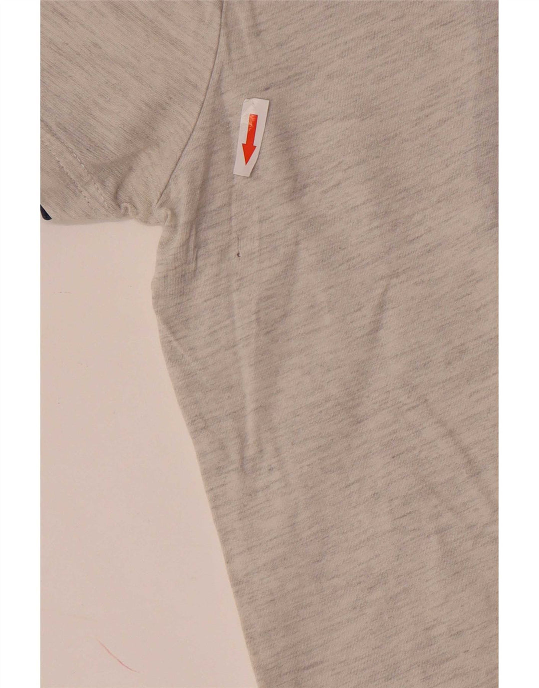 Desigual Camiseta masculina gráfica grande algodão cinza