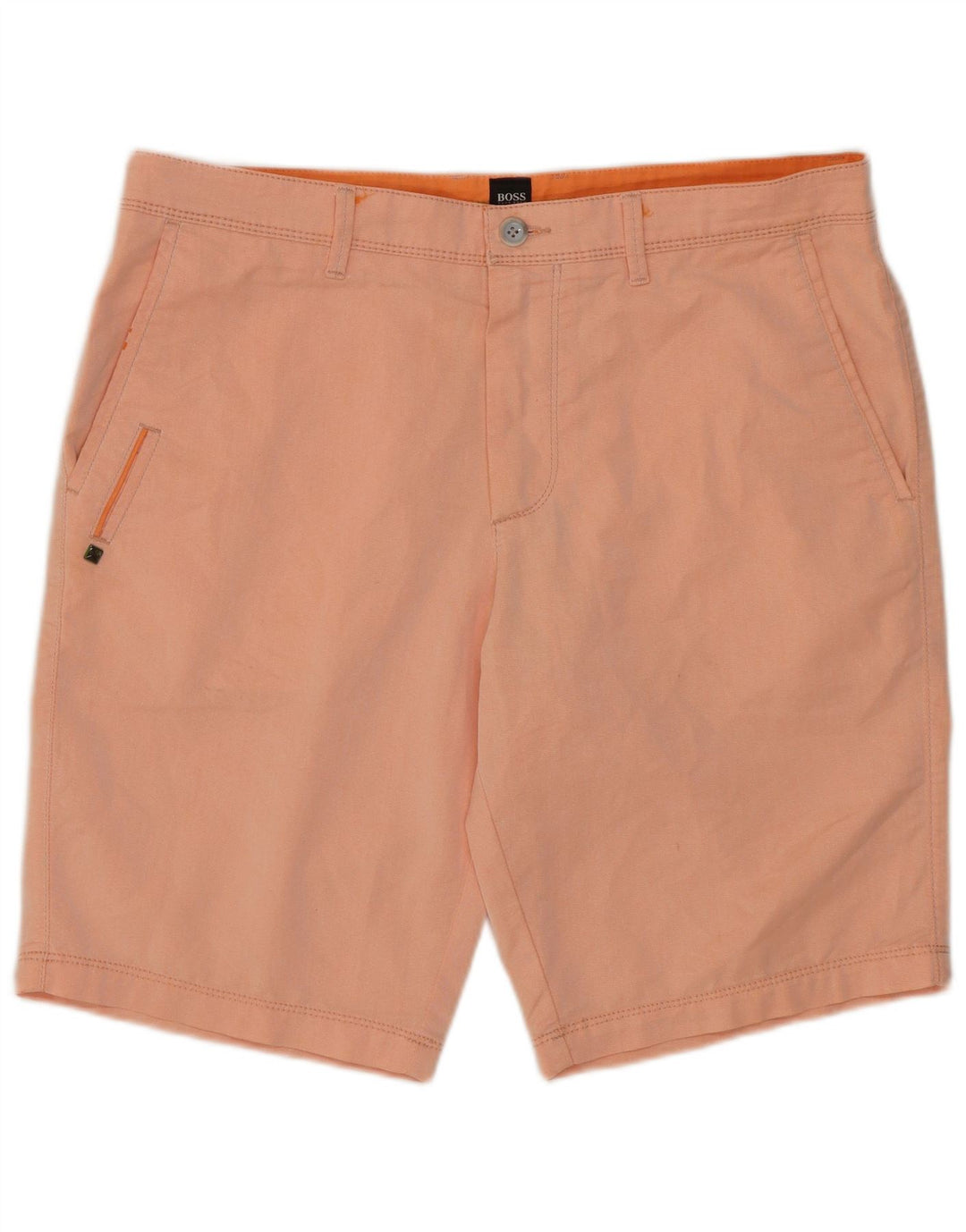 Hugo Boss Mens Chino Shorts IT 48 Médio W32 Algodão Laranja