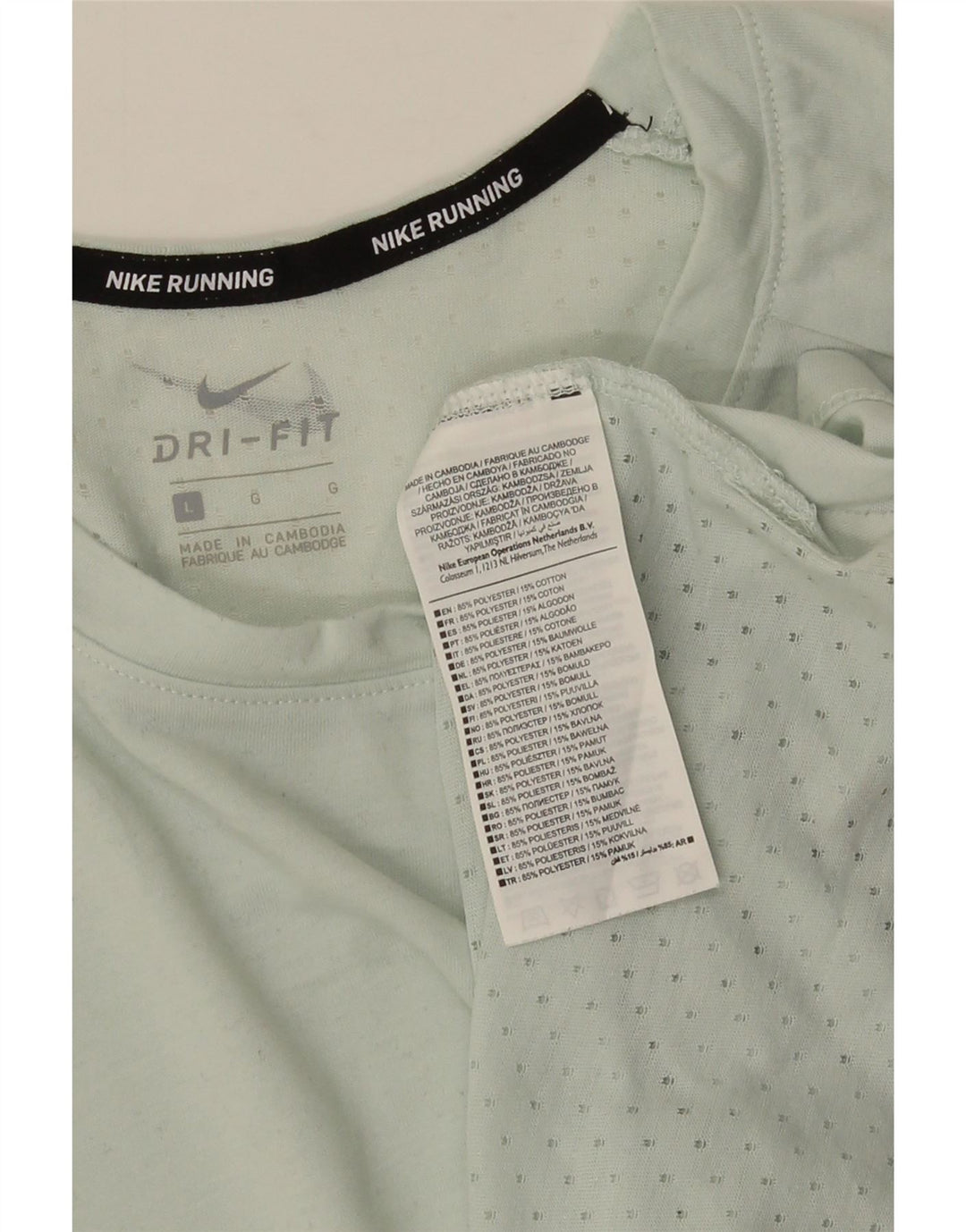 Camiseta masculina NIKE Dri Fit Top grande poliéster verde