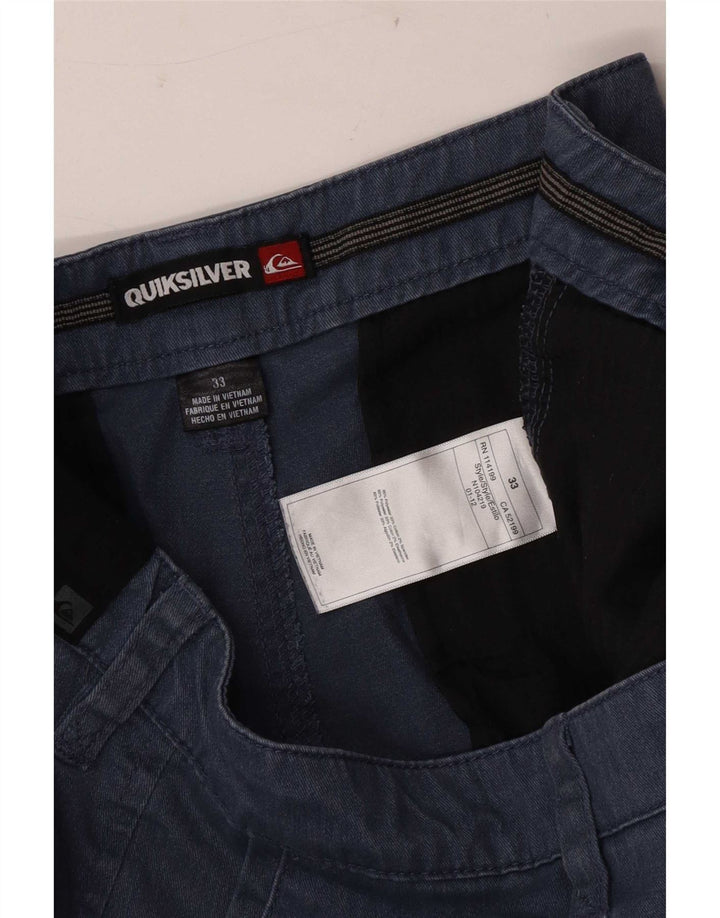 Quiksilver Mens Chino Shorts W33 Médio Algodão Azul