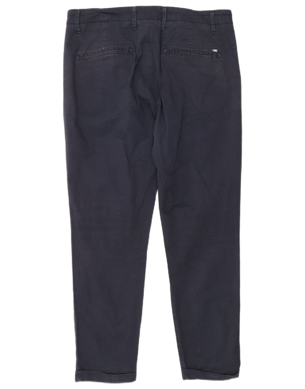 Liu Jo Calça Chino Masculina Slim IT 50 Grande W34 L26 Algodão Azul Marinho