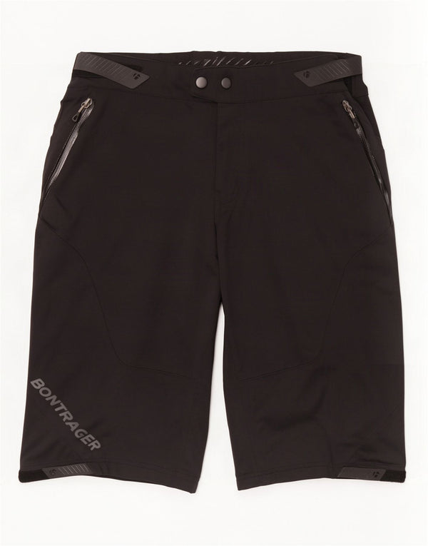 Shorts Cargo para Caminhada Masculino W32 Poliéster Preto Médio