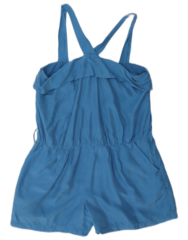 Macacão feminino Reiss UK 12 seda azul médio