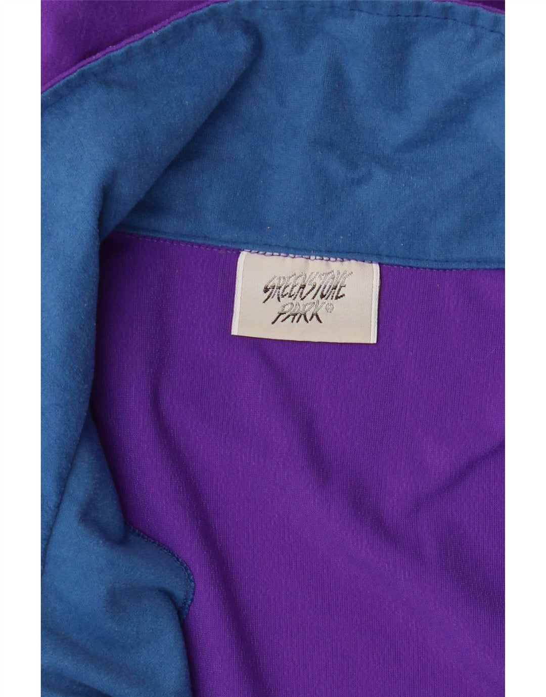 Suéter masculino Greenstone Park com zíper e gola em bloco colorido roxo médio