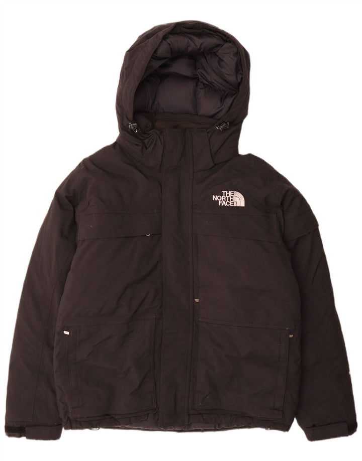 Jaqueta masculina acolchoada com capuz The North Face UK 38 nylon preto médio