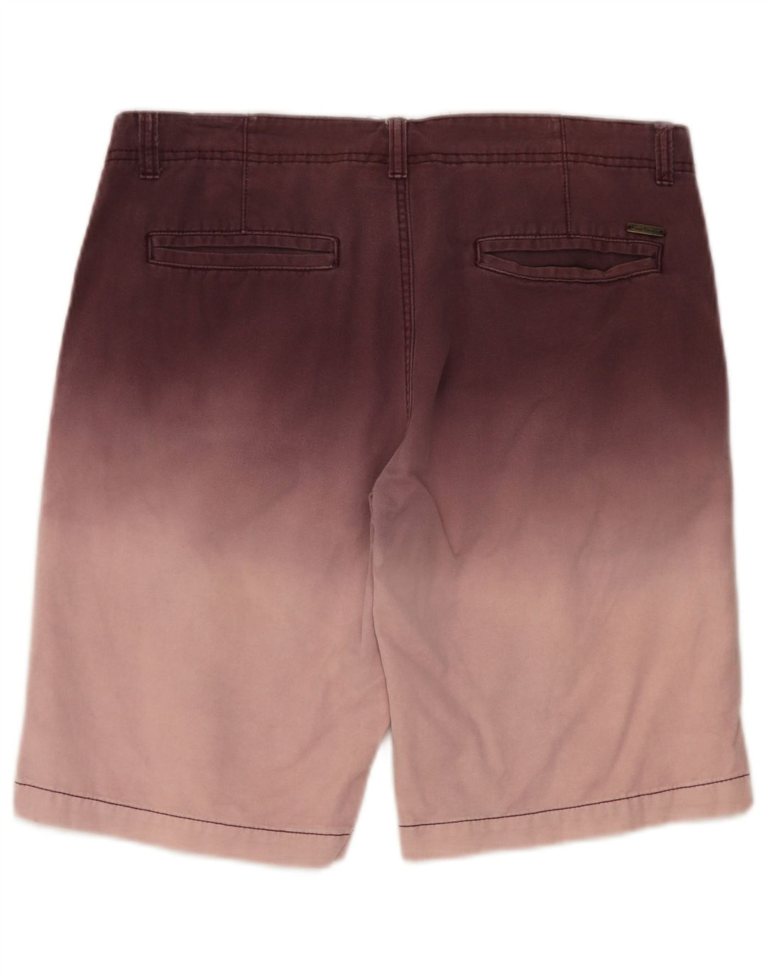 Pierre Cardin Mens Chino Shorts Médio W32 Marrom Colorblock Algodão