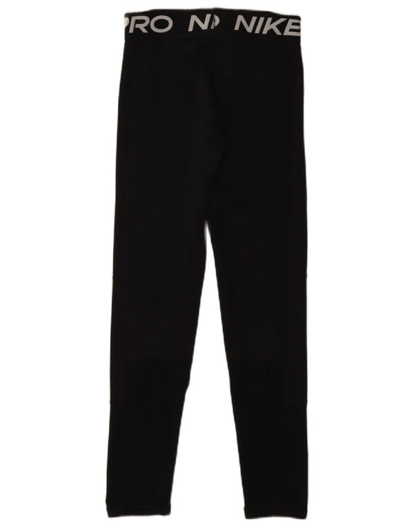 Leggings Nike Dri Fit Graphic para meninas de 12 a 13 anos, grandes, pretas, poliéster