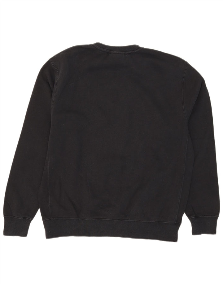 Nike masculino gráfico moletom jumper médio algodão preto