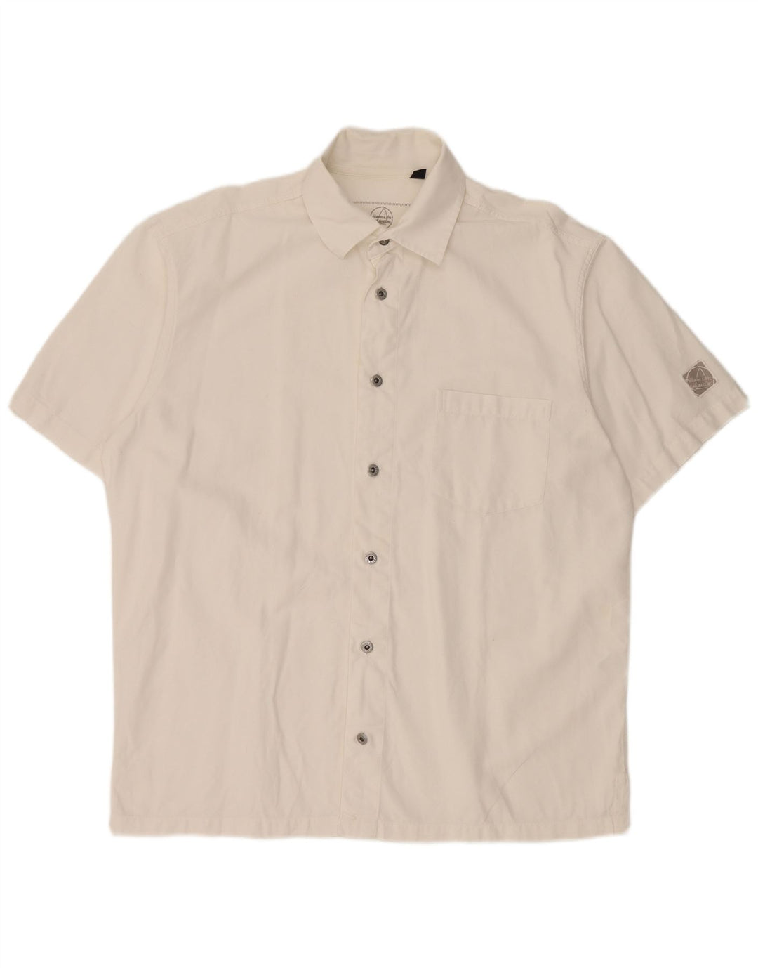 Camisa masculina de manga curta Murphy & Nye grande algodão branco