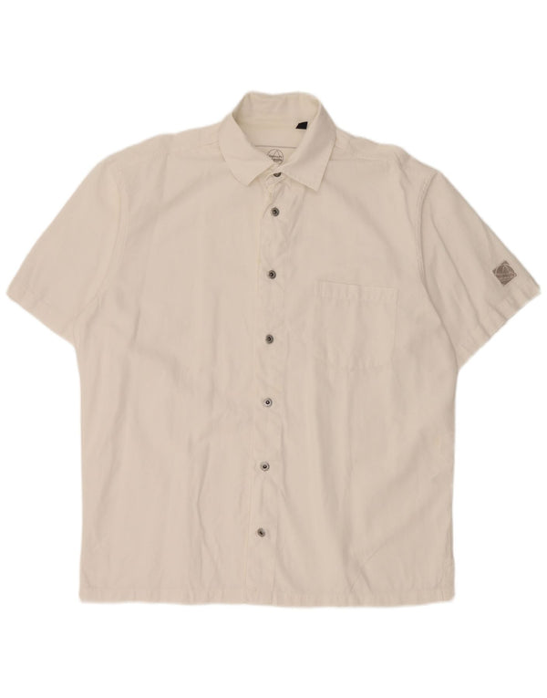 Camisa masculina de manga curta Murphy & Nye grande algodão branco