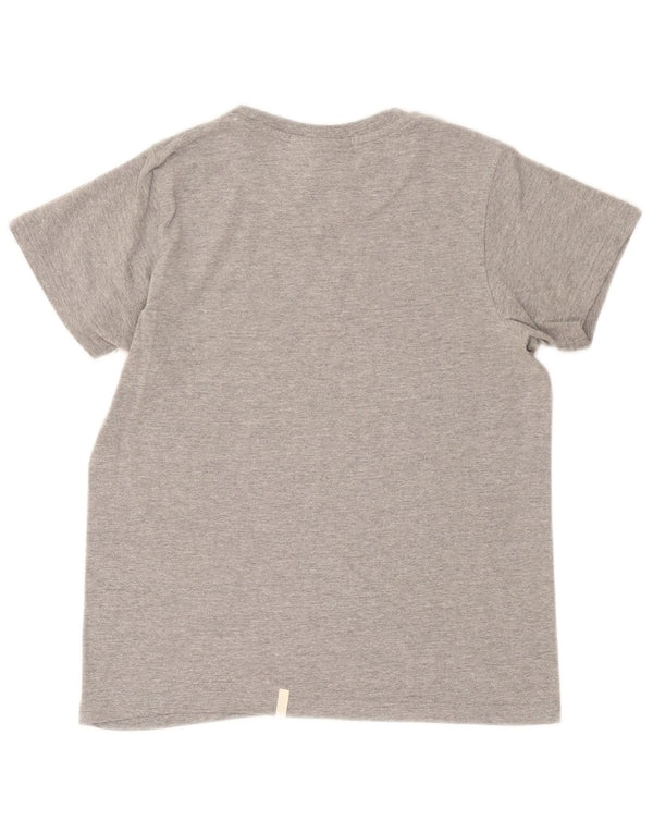 Camiseta feminina Puma Graphic UK 14 grande cinza manchada