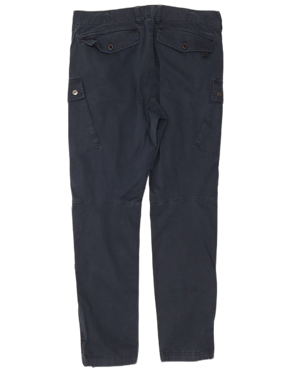 Calça cargo slim masculina G-Star W38 L36 algodão azul marinho