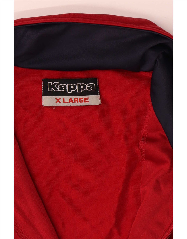 Kappa Mens Treino Top Jacket XL Vermelho Colourblock Poliéster