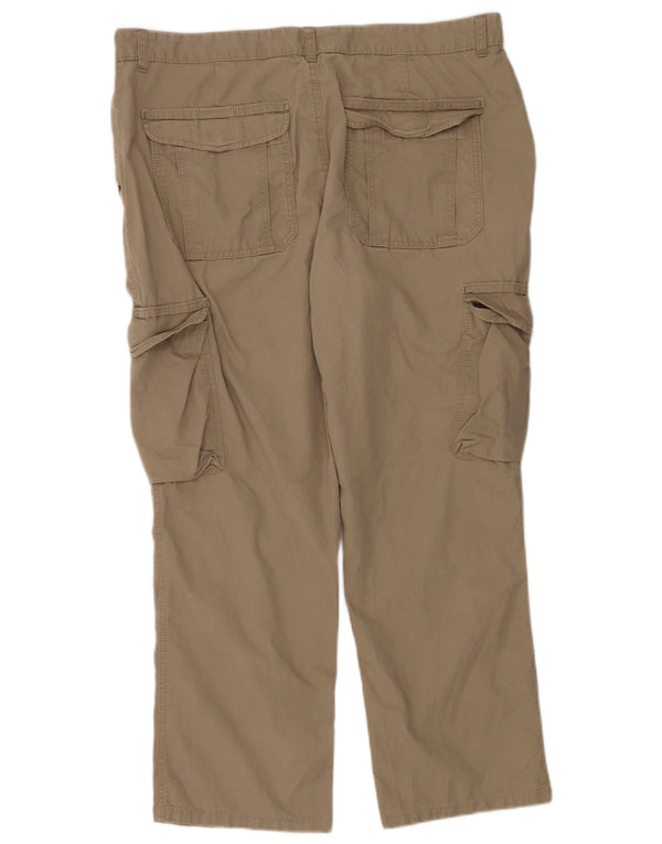 Calça cargo masculina Marks & Spencer Regular Fit W40 L29 algodão bege