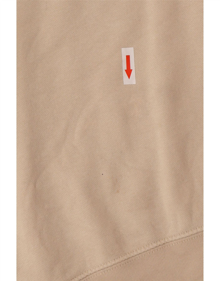 Nike Womens Oversized Hoodie Jumper UK 14 Médio Bege Algodão