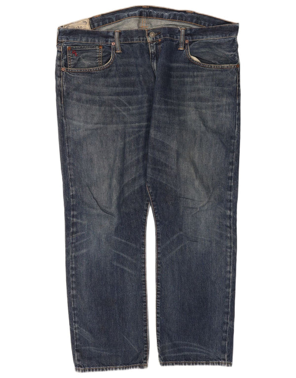 Polo Ralph Lauren Jeans reto masculino W40 L30 algodão azul