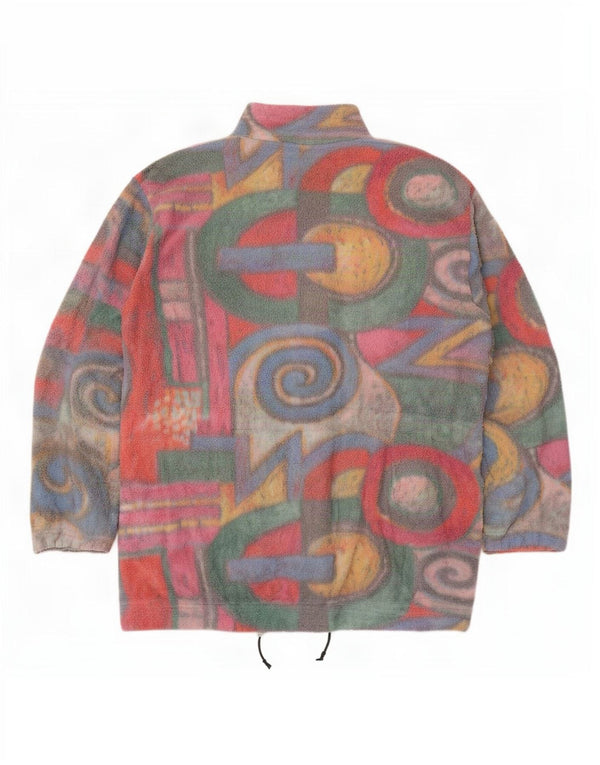 Jaqueta de lã feminina F.LLI Campagnolo UK 18 XL multicolorido geométrico