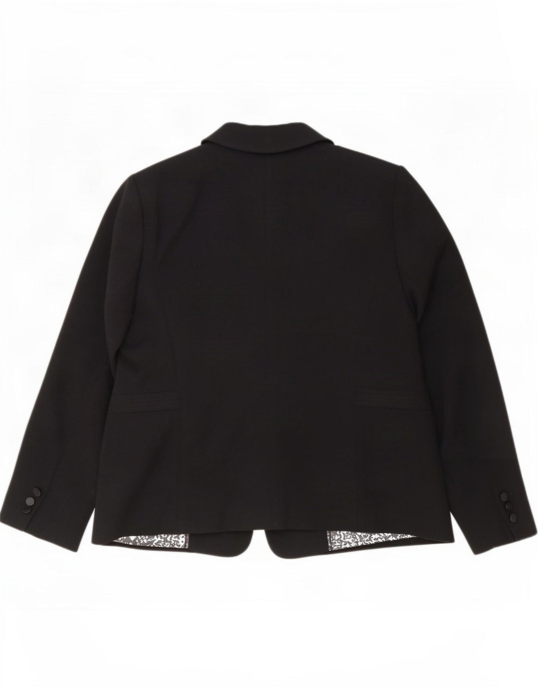 Jaqueta blazer feminina Marks & Spencer com 1 botão Reino Unido 20 2XL poliéster preto