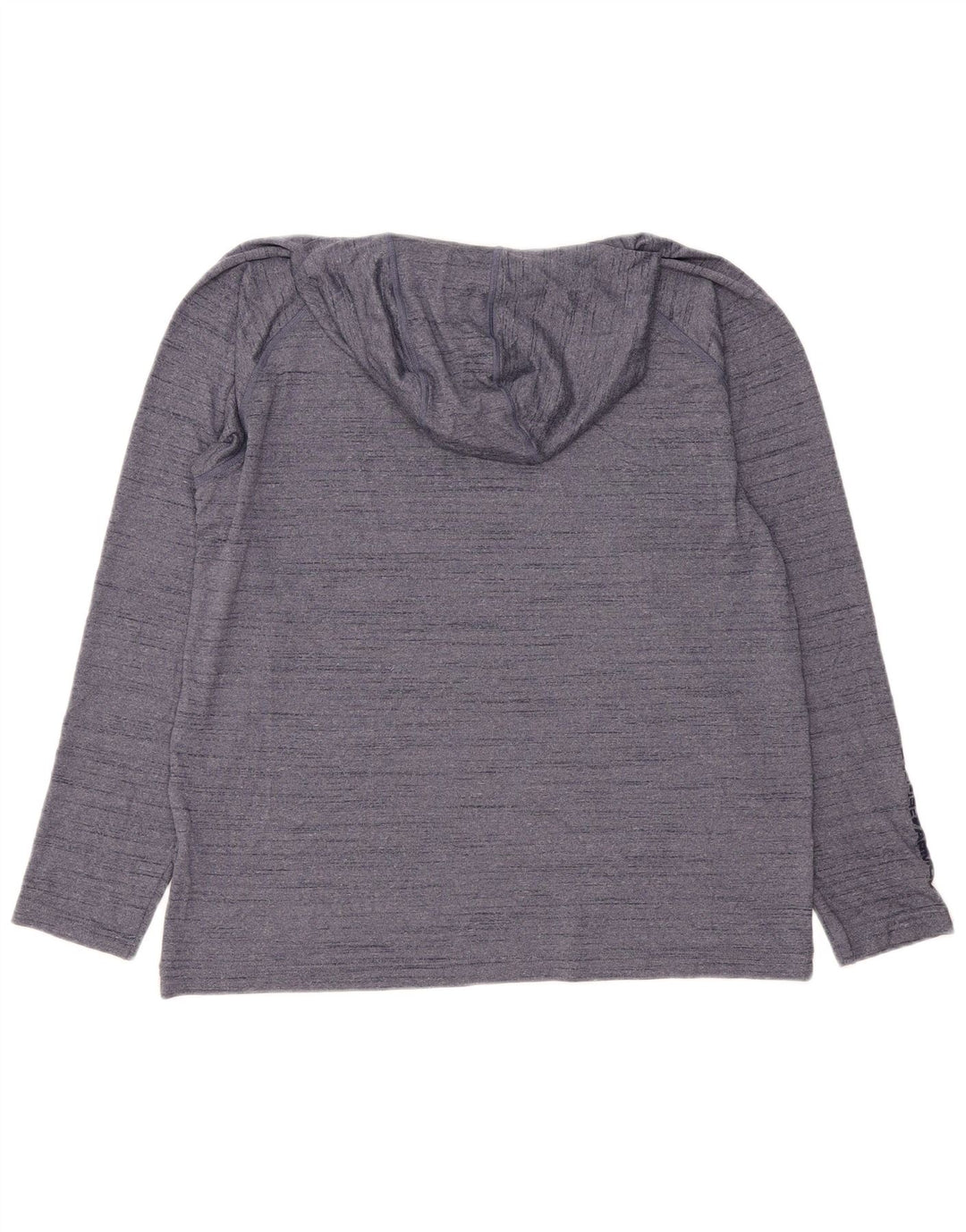 UNDER ARMOUR Masculino Heat Gear com capuz manga comprida grande azul marinho manchado