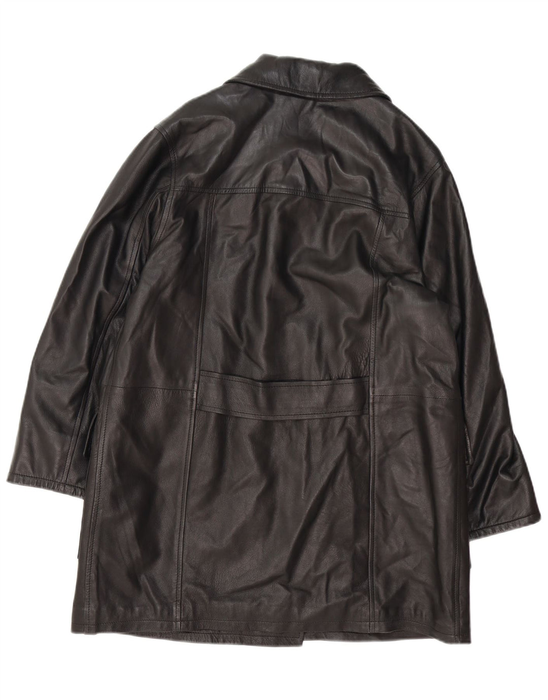 Casaco feminino vintage oversized com peito duplo IT 42 médio preto