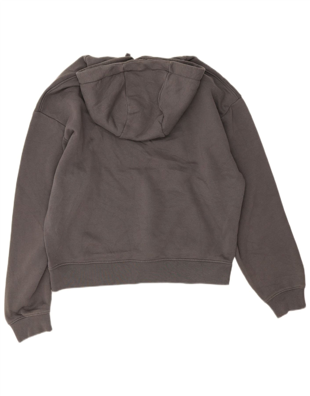 Zara Mens Hoodie Jumper Médio Algodão Cinza