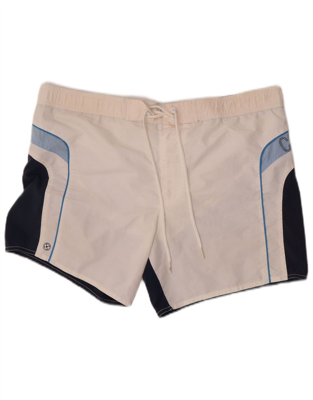 Colmar Mens Graphic Natação Shorts IT 50 Grande Branco Colourblock Poliamida