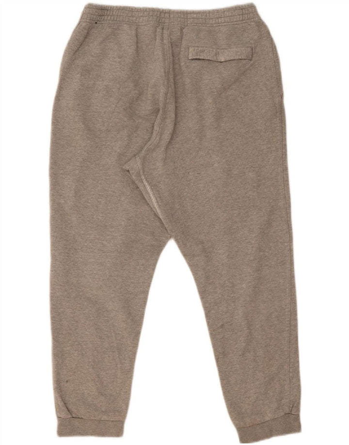 Calça de treino masculina Nike joggers grande algodão cinza