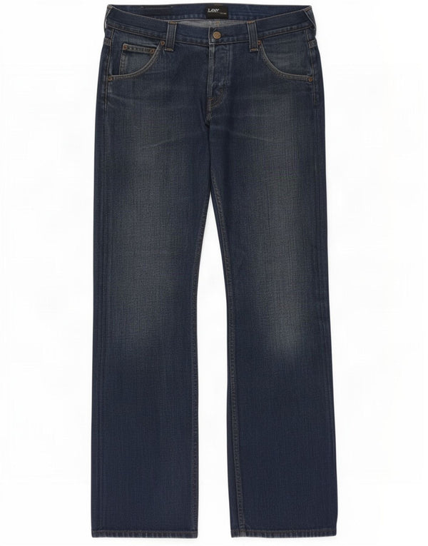 Lee Mens Flint Regular Fit Bootcut Jeans W34 L34 Azul Algodão